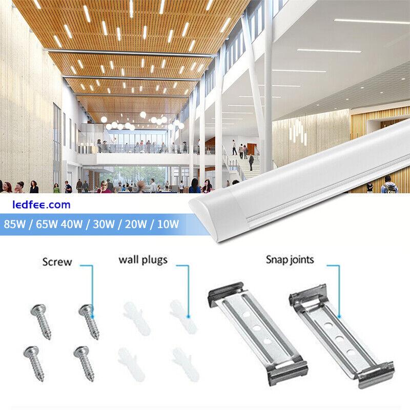 LED Batten Light 6500K IP20 Daylight LED Fluorescent Strip Light Slim Fitting 3 