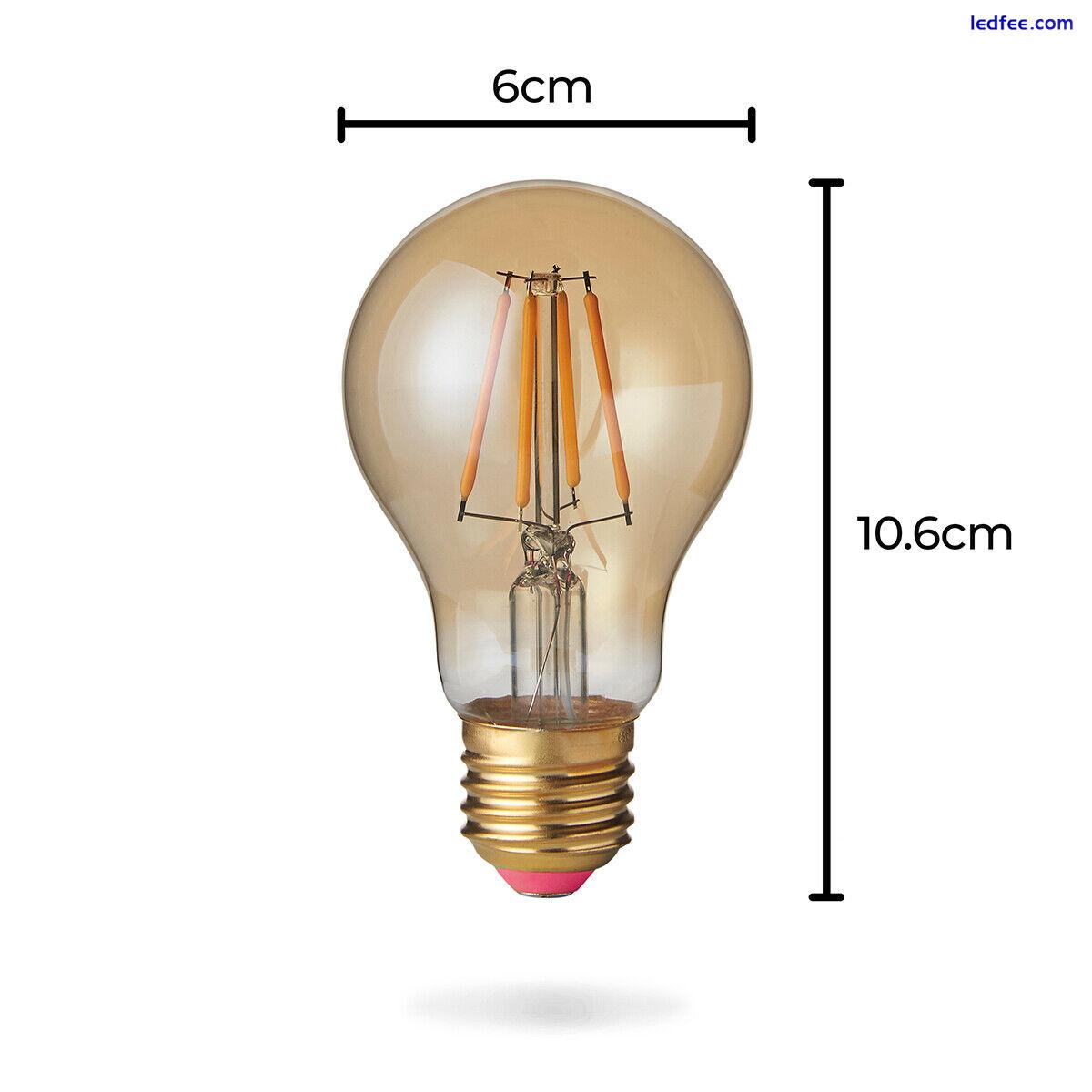 FestoonPro E27 Vintage LED Filament Festoon Dimmable Replacement Light Bulbs 4 