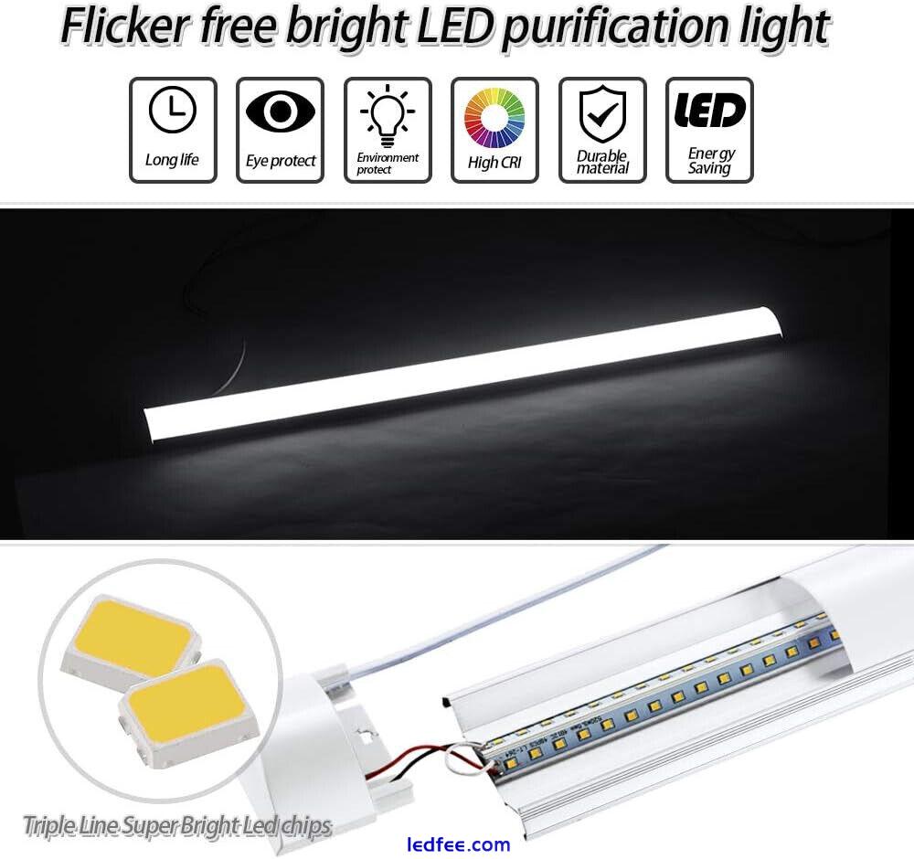 5FT LED Strip Lights Batten Tube Light Office Shop Garage Ceiling Lamp Daylights 0 