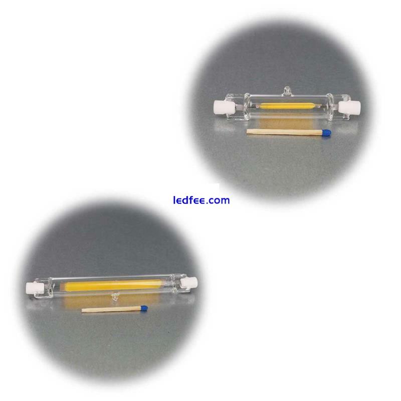 R7s LED-Leuchtmittel 78/118mm 4/7W 230V McShine, Halogenstab Ersatz für Fluter 3 