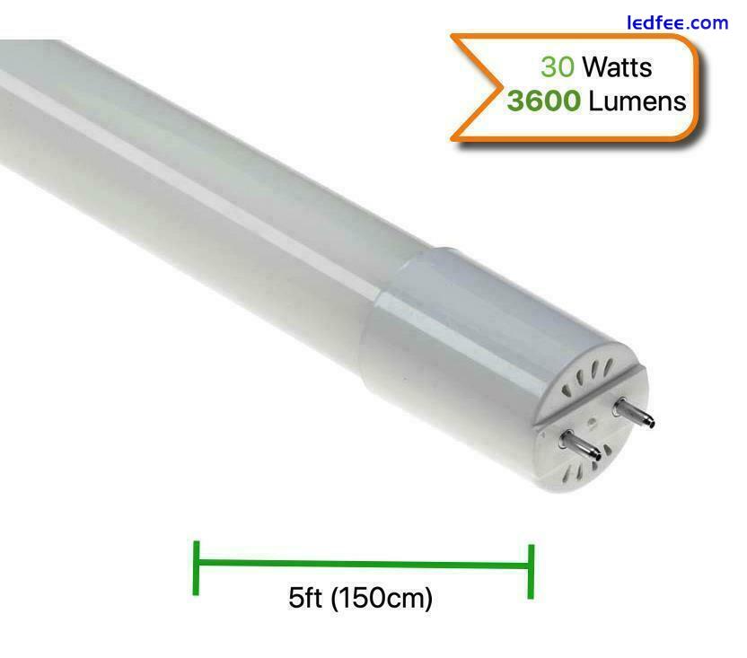 LED TUBE FLUORESCENT LIGHT BATTEN FITTING SINGLE OR DOUBLE 2FT,3FT,4FT,5FT,6FT 4 