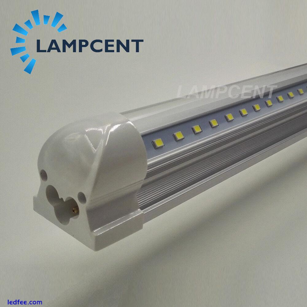 4/Pack T8 LED Tube V-shape 2FT 3FT 4FT 6FT 8FT Integrated LED Shop Light Fixture 2 