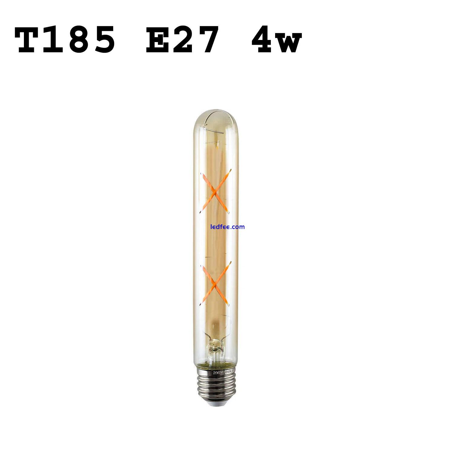 T185 Antique Style Edison Vintage LED Light Bulbs Industrial Retro Lamps E27 4W 1 