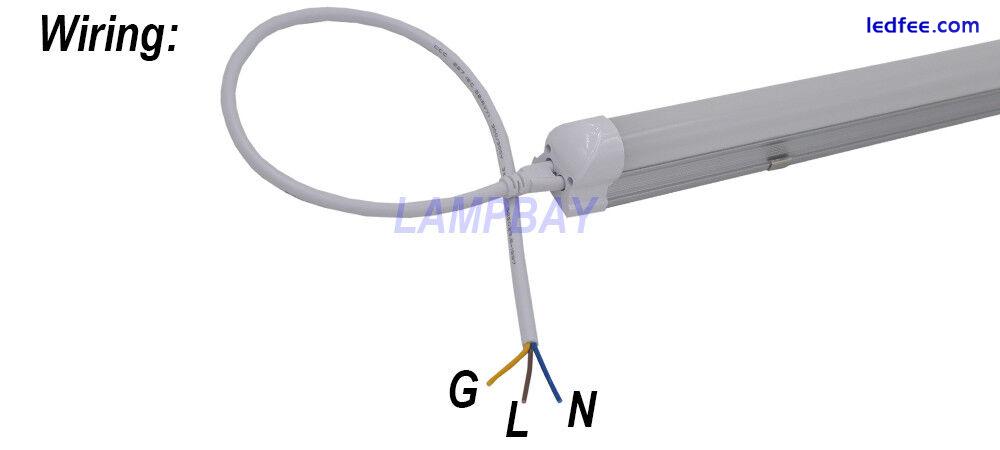 LED Tube Light 2ft 3ft 4ft 5ft 6ft 8ft T8 Integrated Bulb Fixture Linear Lamp 2 