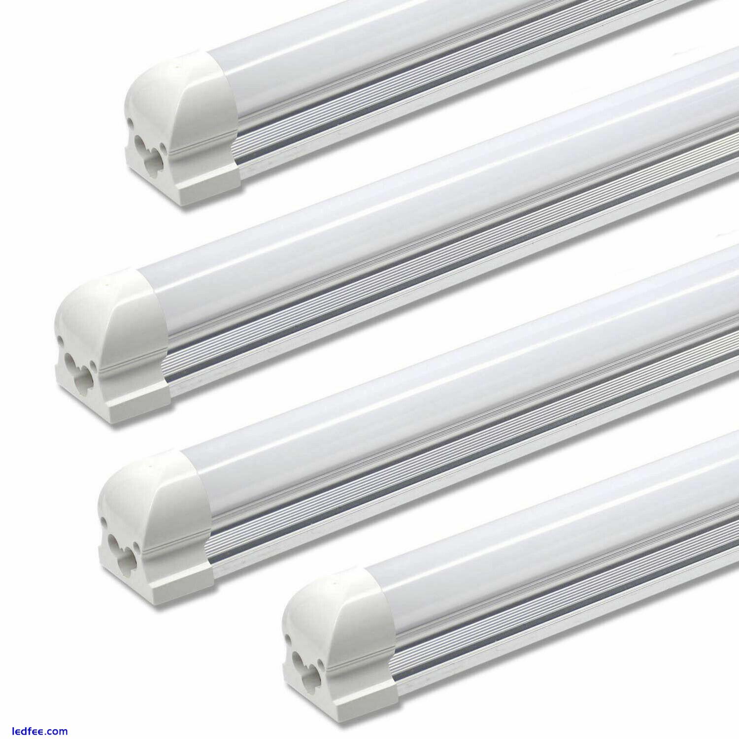 6-12/Pack T8 Integrated LED Tube 2,3,4,5,6,8ft 64W Bar Lamp Shop Light Fixture 4 