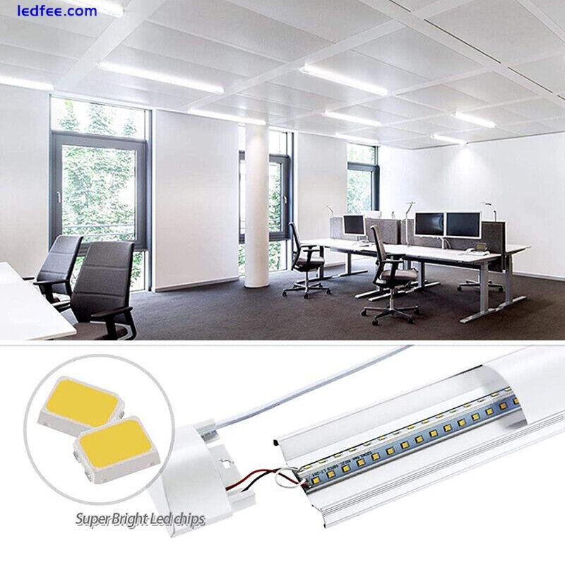 LED Batten Light 6500K IP20 Daylight LED Fluorescent Strip Light Slim Fitting UK 4 
