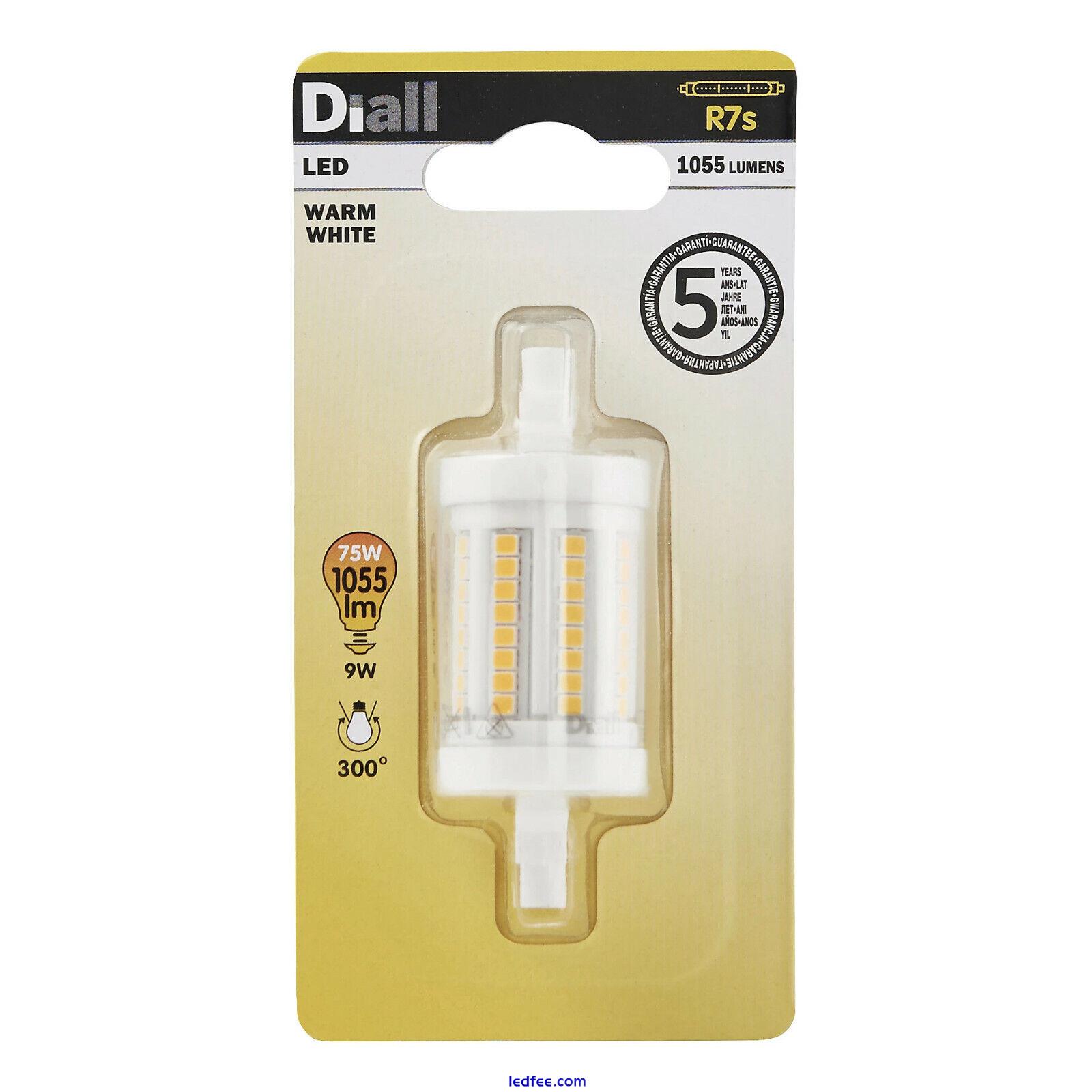 Diall R7s Warm White Tube LED Energy Saving Light Bulbs Choose Watt Output 2 