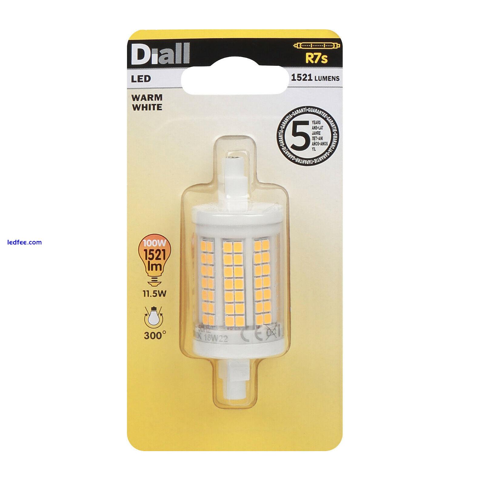 Diall R7s Warm White Tube LED Energy Saving Light Bulbs Choose Watt Output 4 