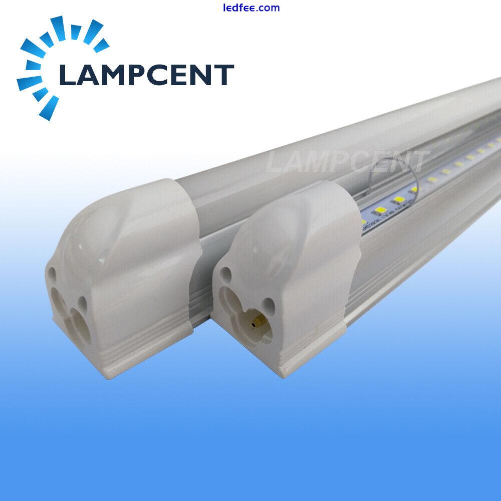 60/Pack LED Tube T5 Integrated Light 2ft 3ft 4ft 5ft 6ft 8ft Slim Lamp Fixture 4 