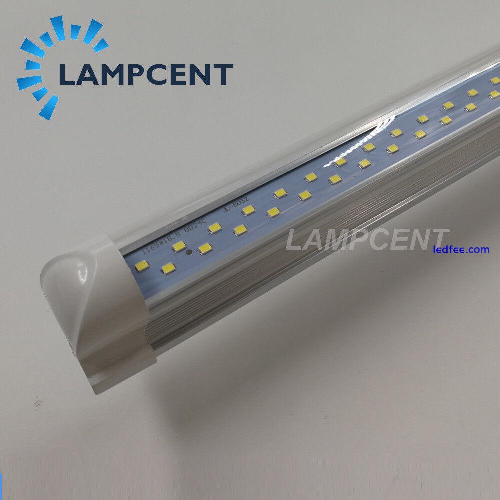 25/Pack T8 LED Tube Bulb D-shape Integrated LED Shop Light Fixture 2,3,4,5,6,8ft 3 