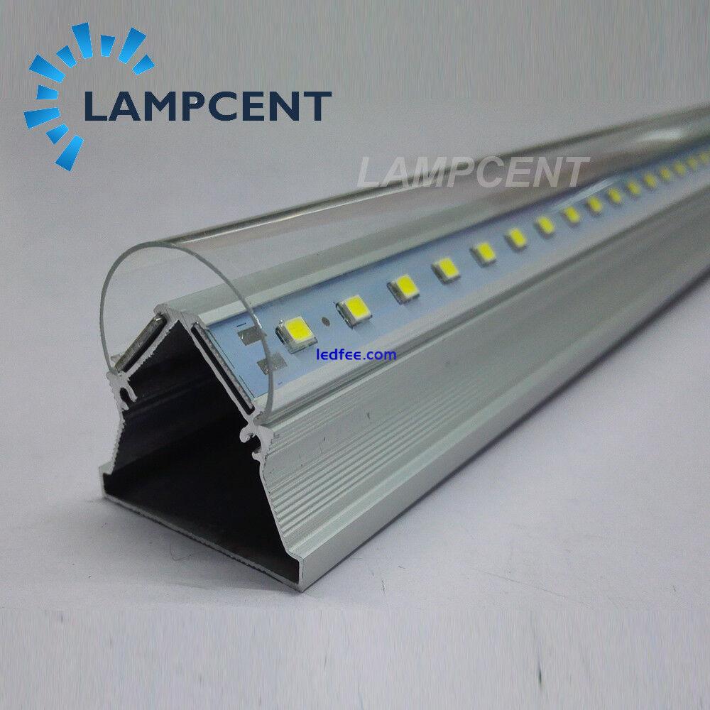 2PCS/Pack T8 V-shaped Integrated Tube 2FT 3FT Clear Cover LED Shop Light Fixture 4 