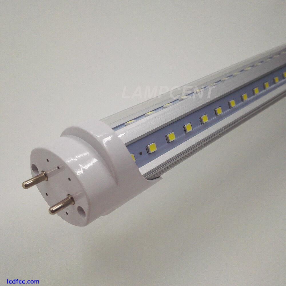 4/Pack T8 V Shape LED Tube Bulb 32W 4500K G13 LED Shop Light 2ft 3ft 4ft 5ft 6ft 5 