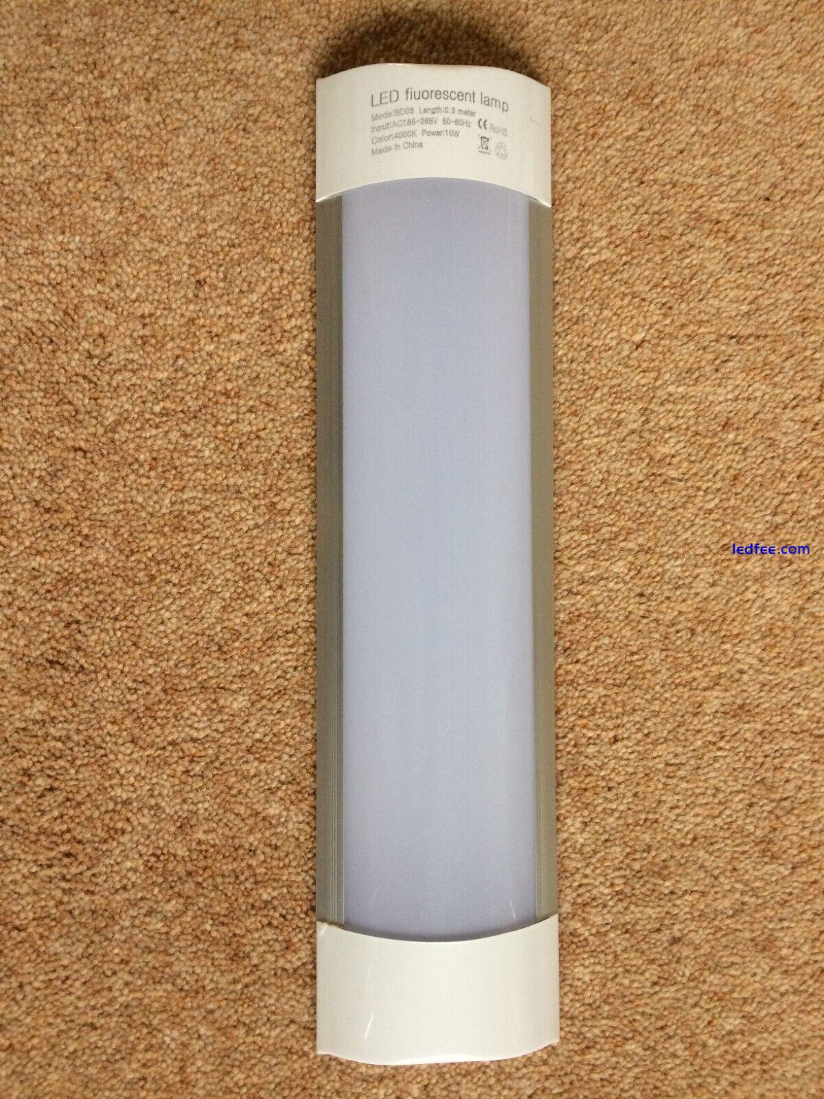 LED Batten flood Light 30cm 10w Tube Fluorescent Light Lamps 185-240v Workshop 1 