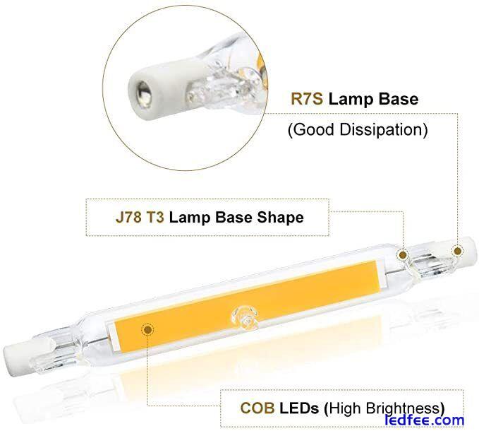 R7S LED Bulb 118mm 20W Double Ended T3 Daylight 6000K For Work Light Floodlight 0 