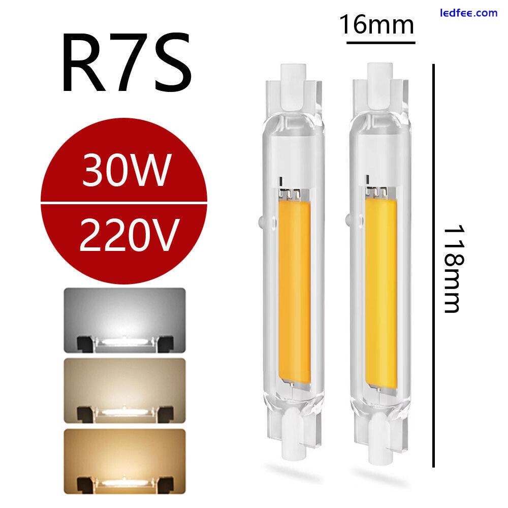 R7S LED Bulb 78mm/118mm Glas Lampe Dimmbar Ersetzen SE Halogen Tube Kalt/Warm 0 
