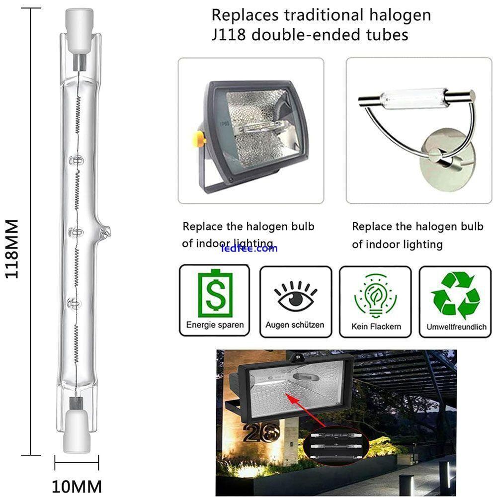 1-8X LED R7s 78mm 118mm Glasröhre Glühbirne COB Ersetzen Halogenlampe 220V 240V 1 