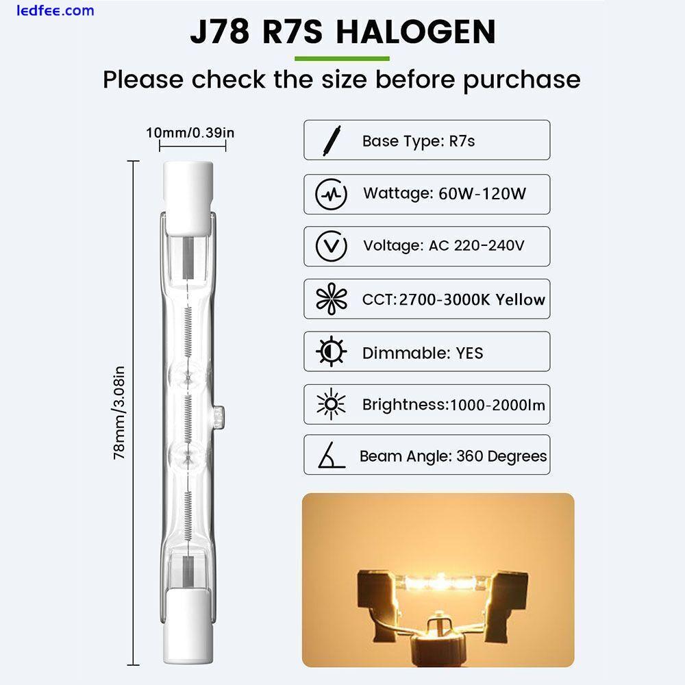 1-8X LED R7s 78mm 118mm Glasröhre Glühbirne COB Ersetzen Halogenlampe 220V 240V 0 