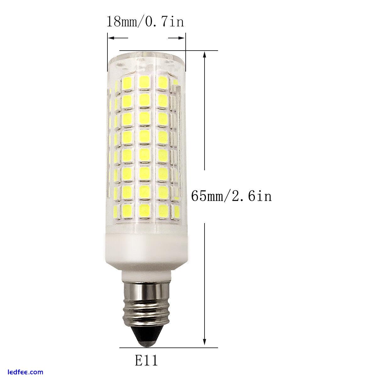 10x E11 Base LED Light Bulb 102-2835 Ceramics Ceiling Fans Lights Lamp 7W 110V  1 