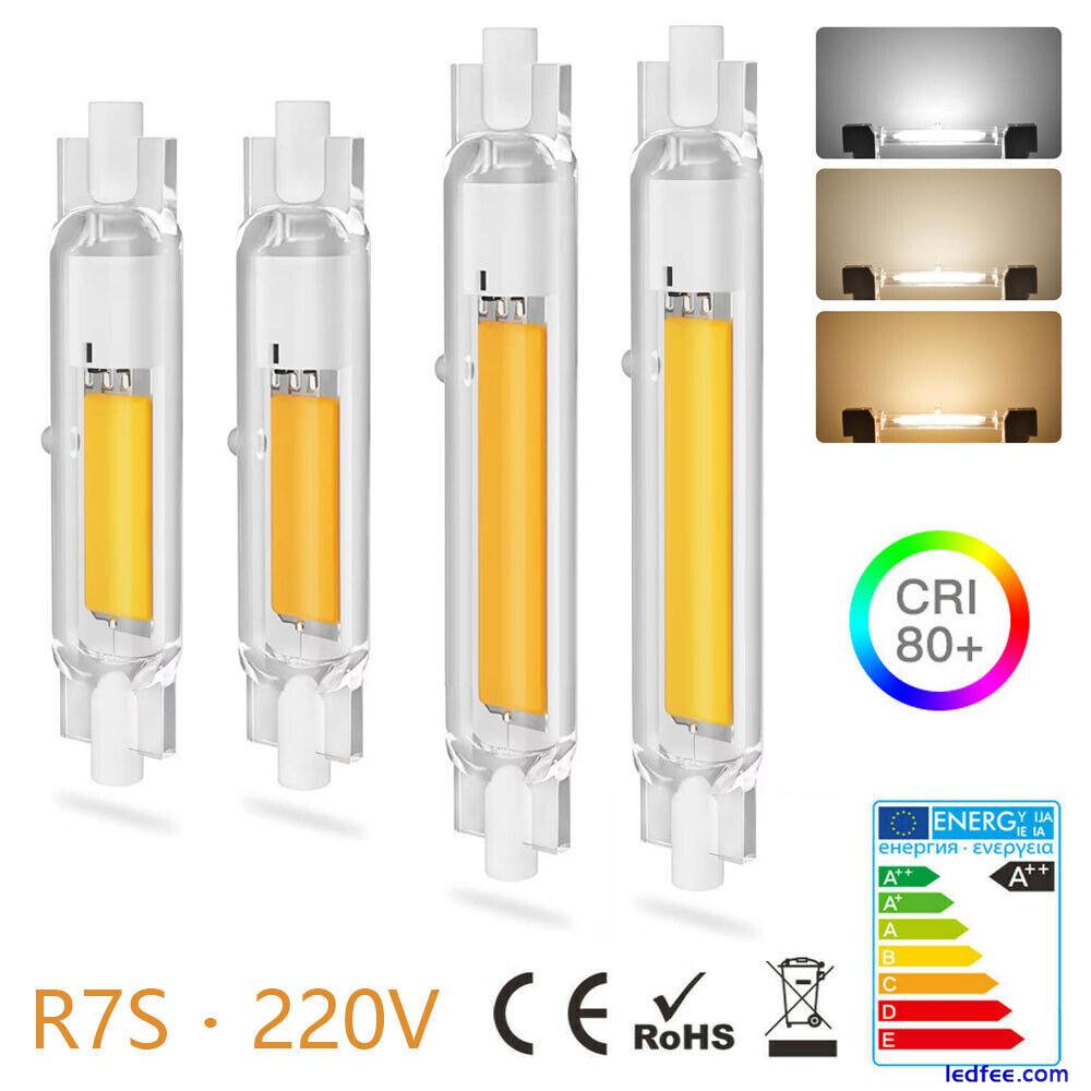 R7S COB LED Bulb Halogen Tube 78mm 15W 118mm 30W Glas Lampe  Ersetzen SE 1 