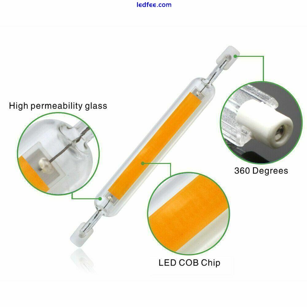 118mm/78mm LED R7s Glasröhre Kalt/Warm Dimmbar COB Birne Ersetzen Halogenlampe 5 