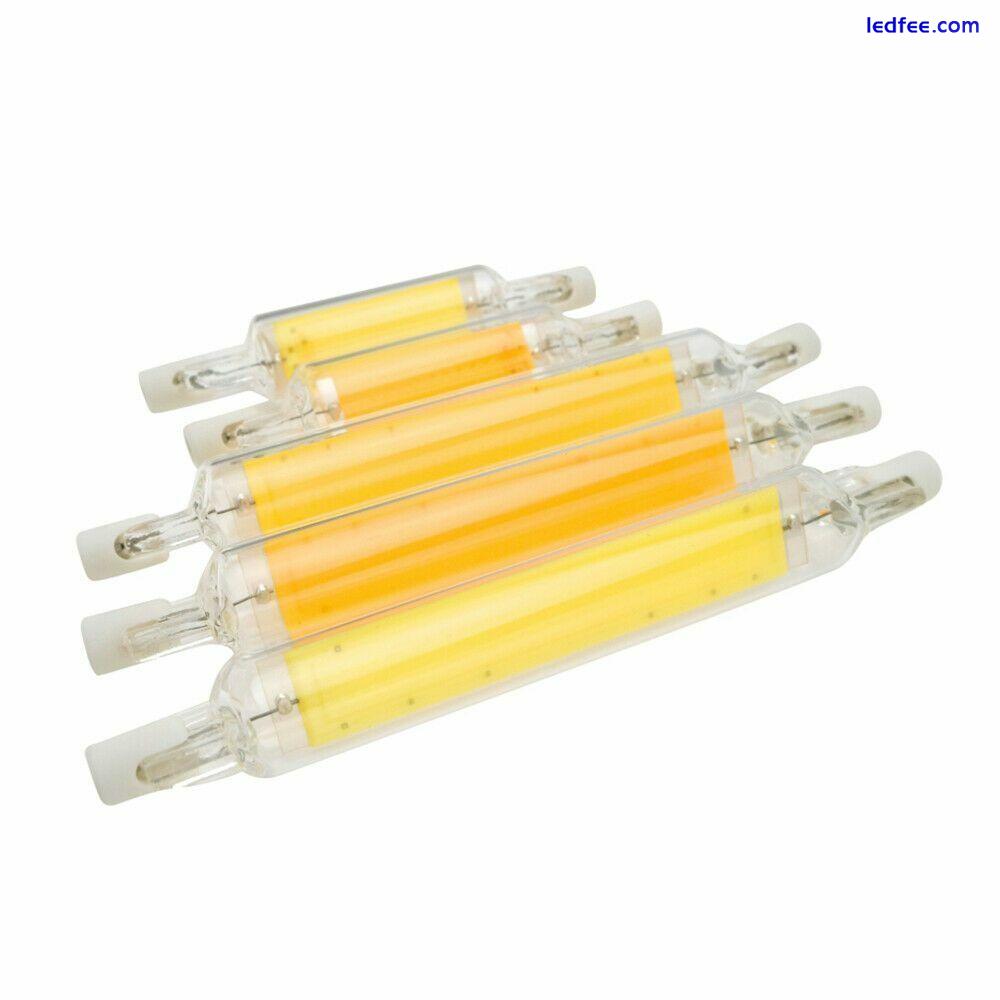 118mm/78mm LED R7s Glasröhre Kalt/Warm Dimmbar COB Birne Ersetzen Halogenlampe 2 