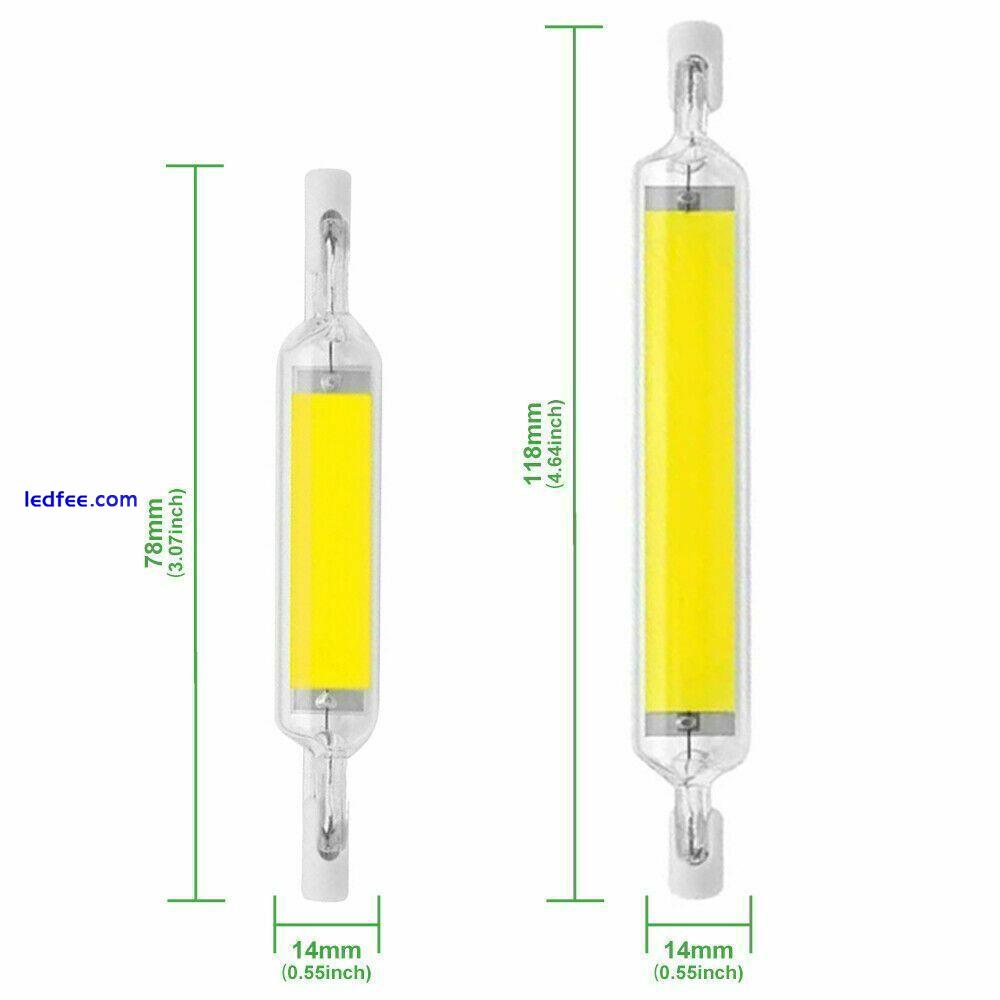 118mm/78mm LED R7s Glasröhre Kalt/Warm Dimmbar COB Birne Ersetzen Halogenlampe 1 