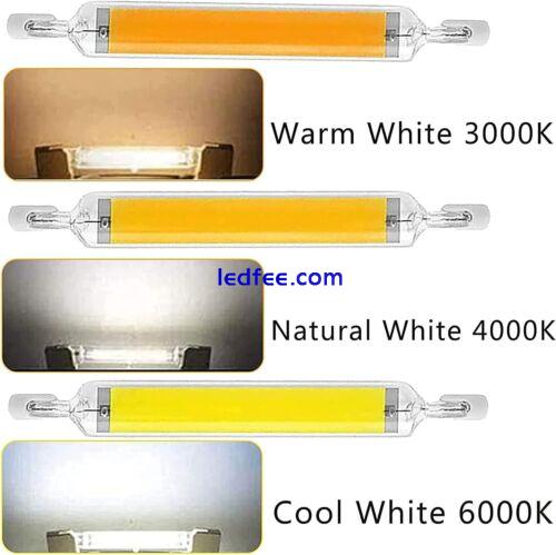 Upgraded R7S LED COB 10/20W Dimmable Replace 118mm Halogen Lamp Incandescent 0 