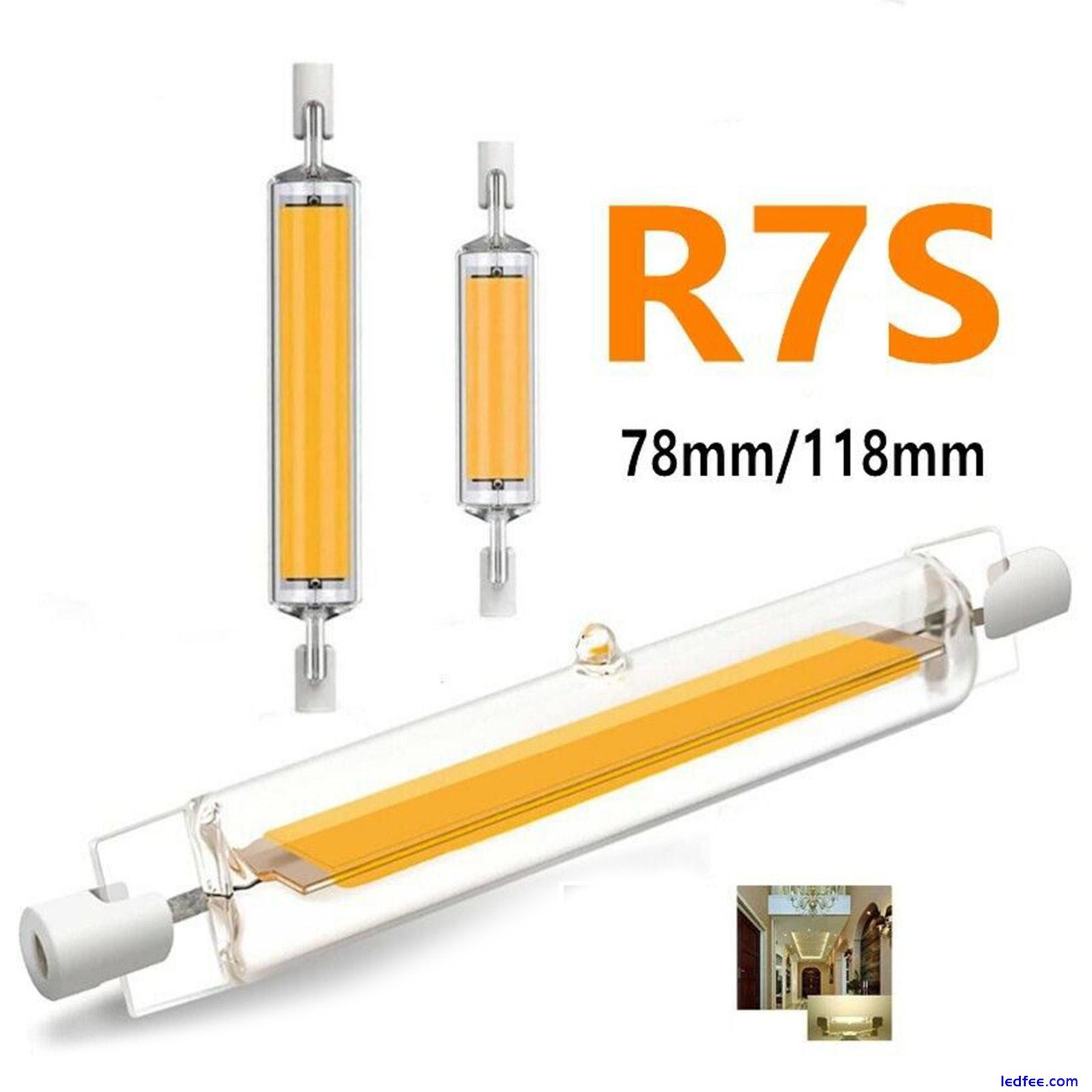 R7S COB LED Bulb 78/118mm Dimmbar Halogen Tube Glas Ersetzen Lampes HOT 0 