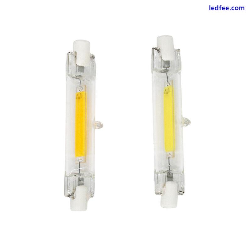Dimmable LED R7S Glass Tube Light COB Bulb 78mm 118mm Replace Halogen Lamp HL775 3 