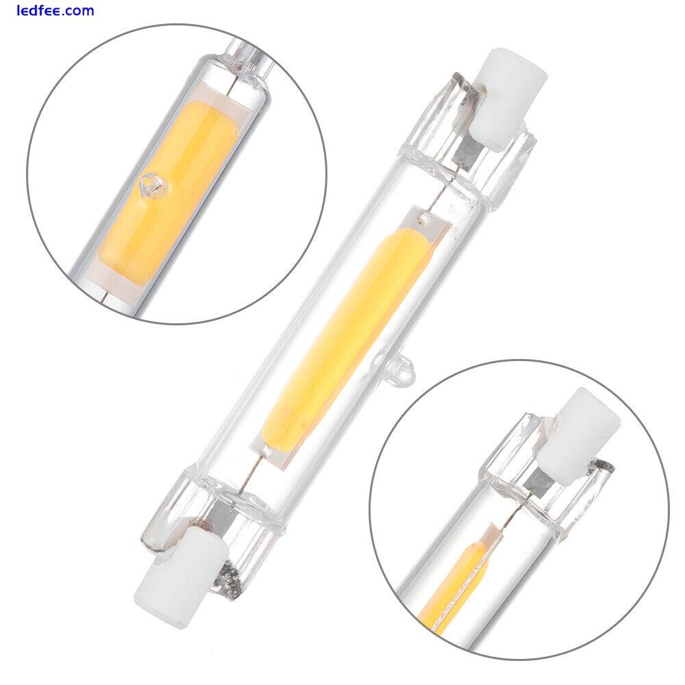 Dimmable LED R7S Glass Tube Light COB Bulb 78mm 118mm Replace Halogen Lamp HL775 4 