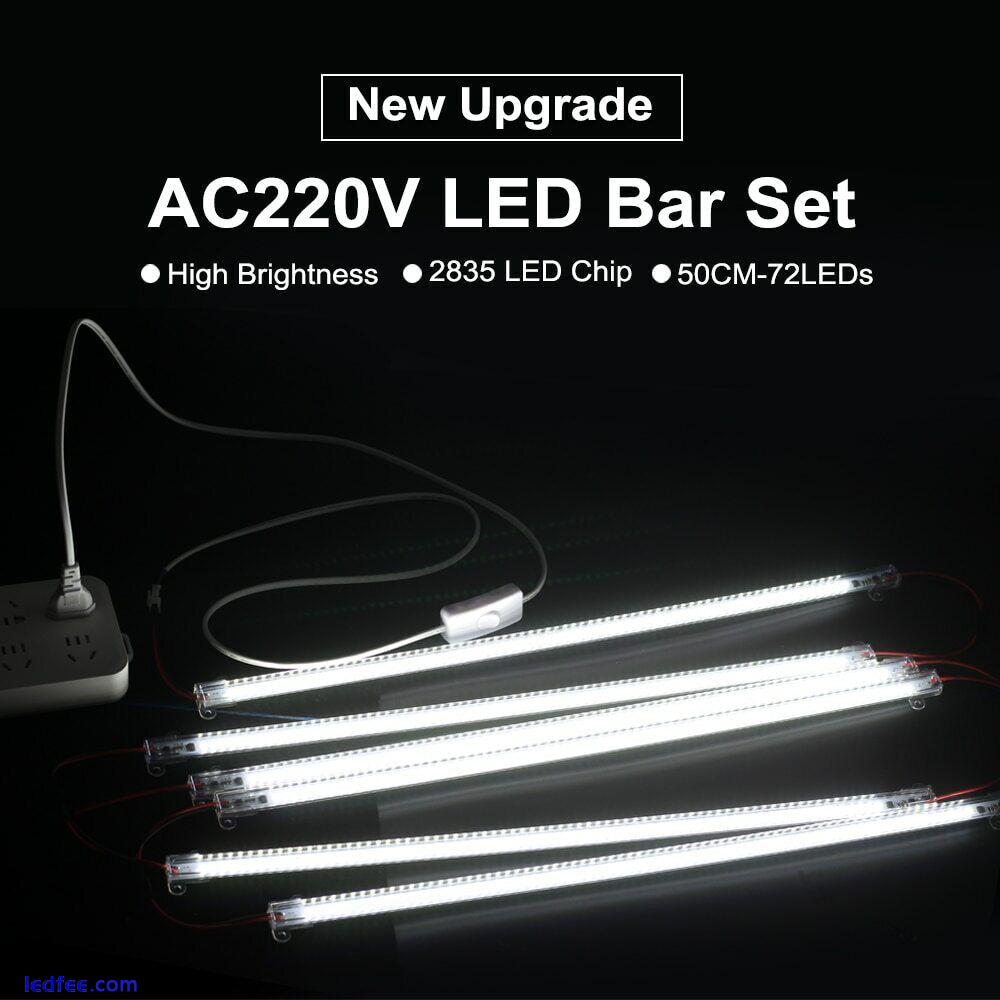 LED Tube Light AC220V 50cm 72LEDs High Brightness Night Bar 2835 Strip lamp 0 