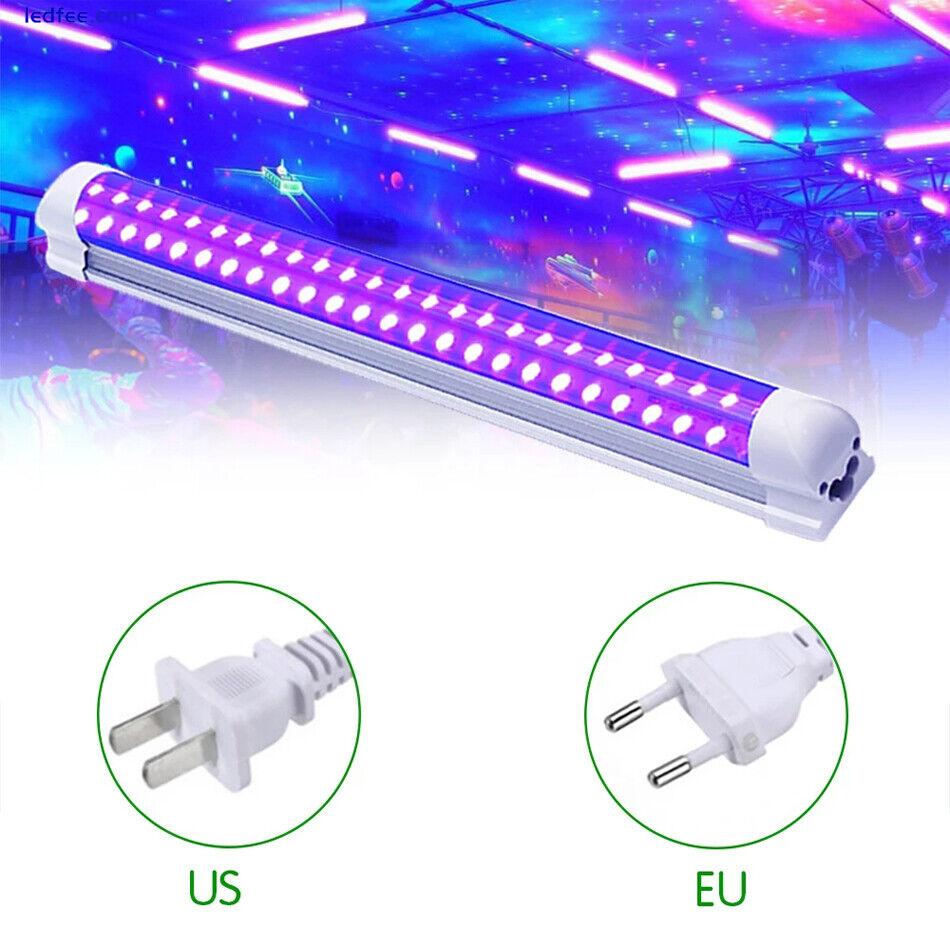 T8 UV LED Tube Blacklight 10W 48leds 365nm 395m 85-265v 32cm Purple Bar Lamp 0 