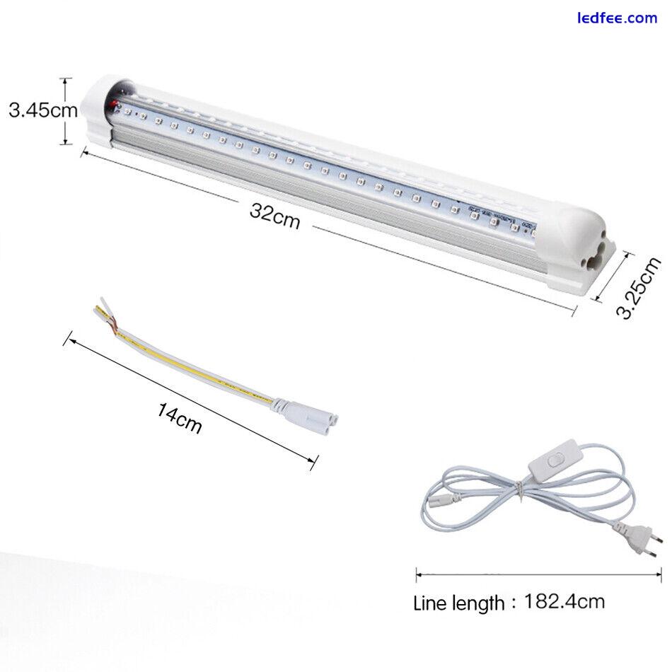 T8 UV LED Tube Blacklight 10W 48leds 365nm 395m 85-265v 32cm Purple Bar Lamp 2 