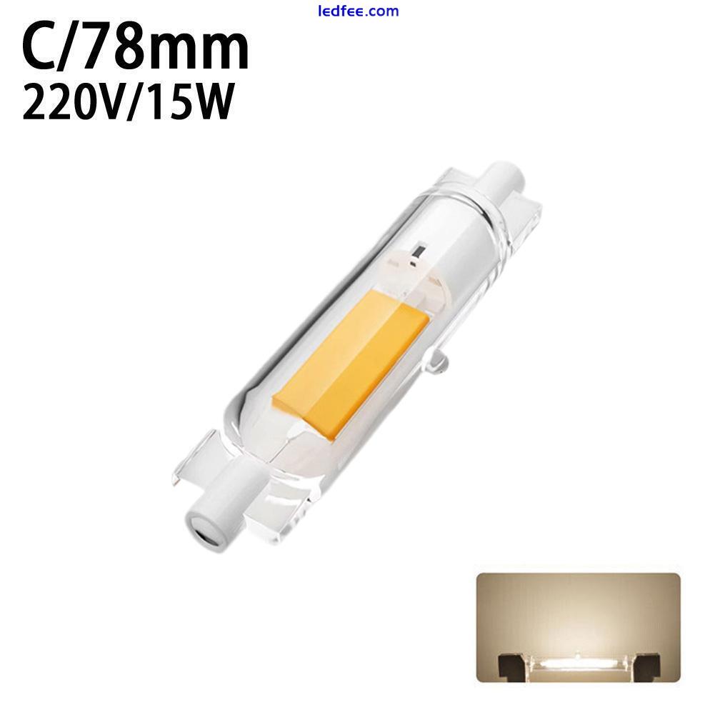 R7S LED COB Bulb 78mm 15W 118mm 30W Glas Lampe Dimmbar Ersetzen SE Halogen  Tube 4 