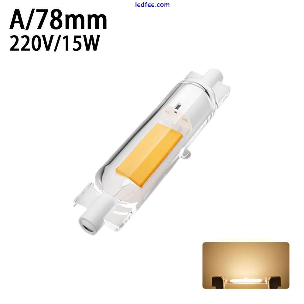 R7S LED COB Bulb 78mm 15W 118mm 30W Glas Lampe Dimmbar Ersetzen SE Halogen  Tube 2 
