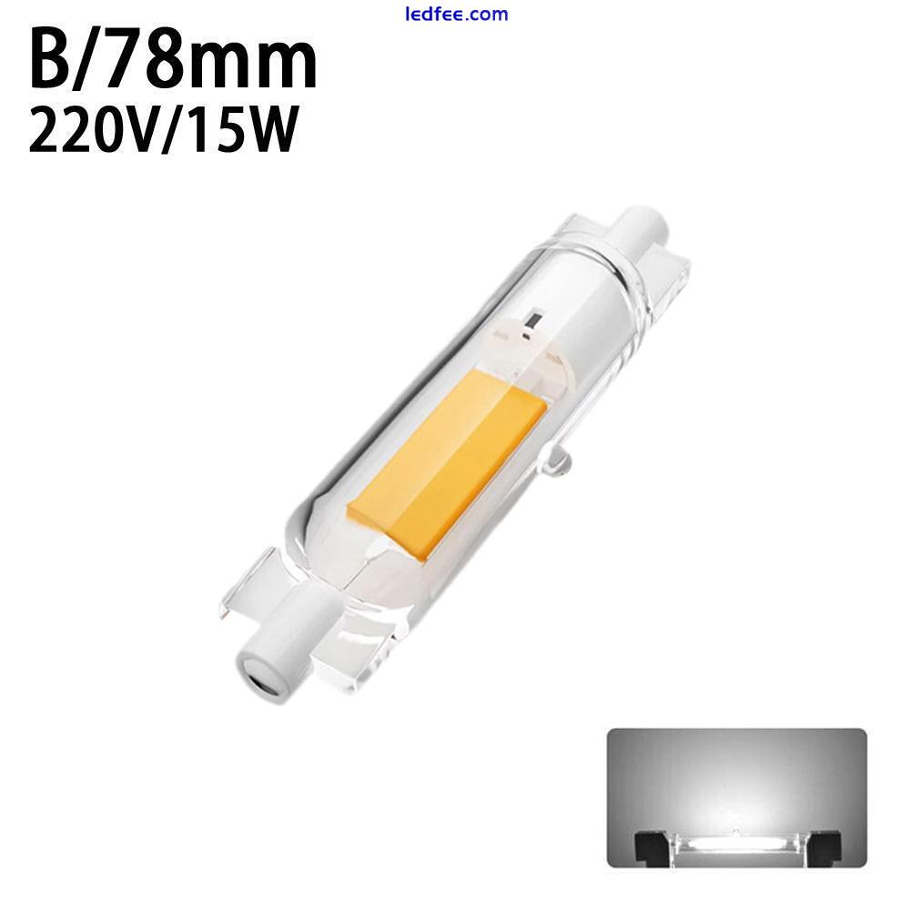 R7S LED COB Bulb 78mm 15W 118mm 30W Glas Lampe Dimmbar Ersetzen SE Halogen  Tube 3 