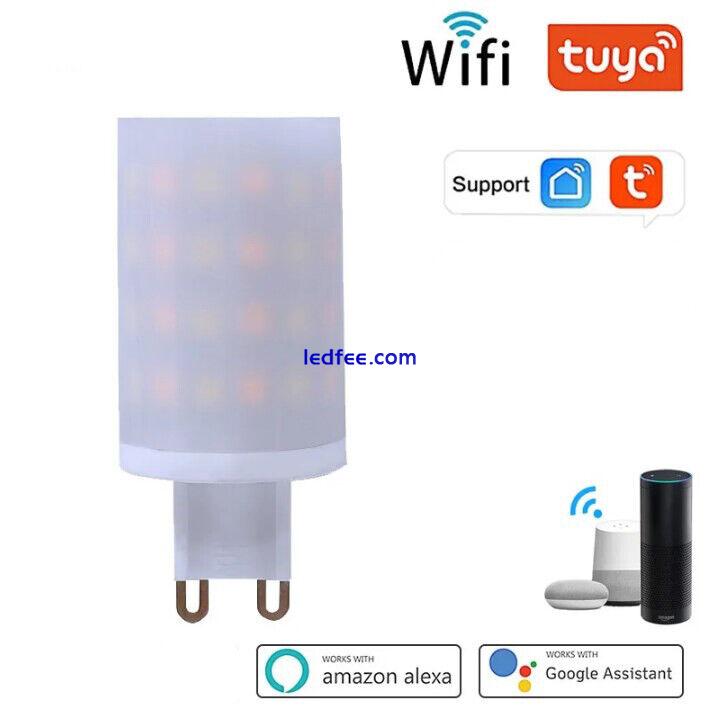6W Smart WiFi LED Glühbirne G9 RGB Dimmbar Birne Lampe w/Alexa Google Home TUYA 5 