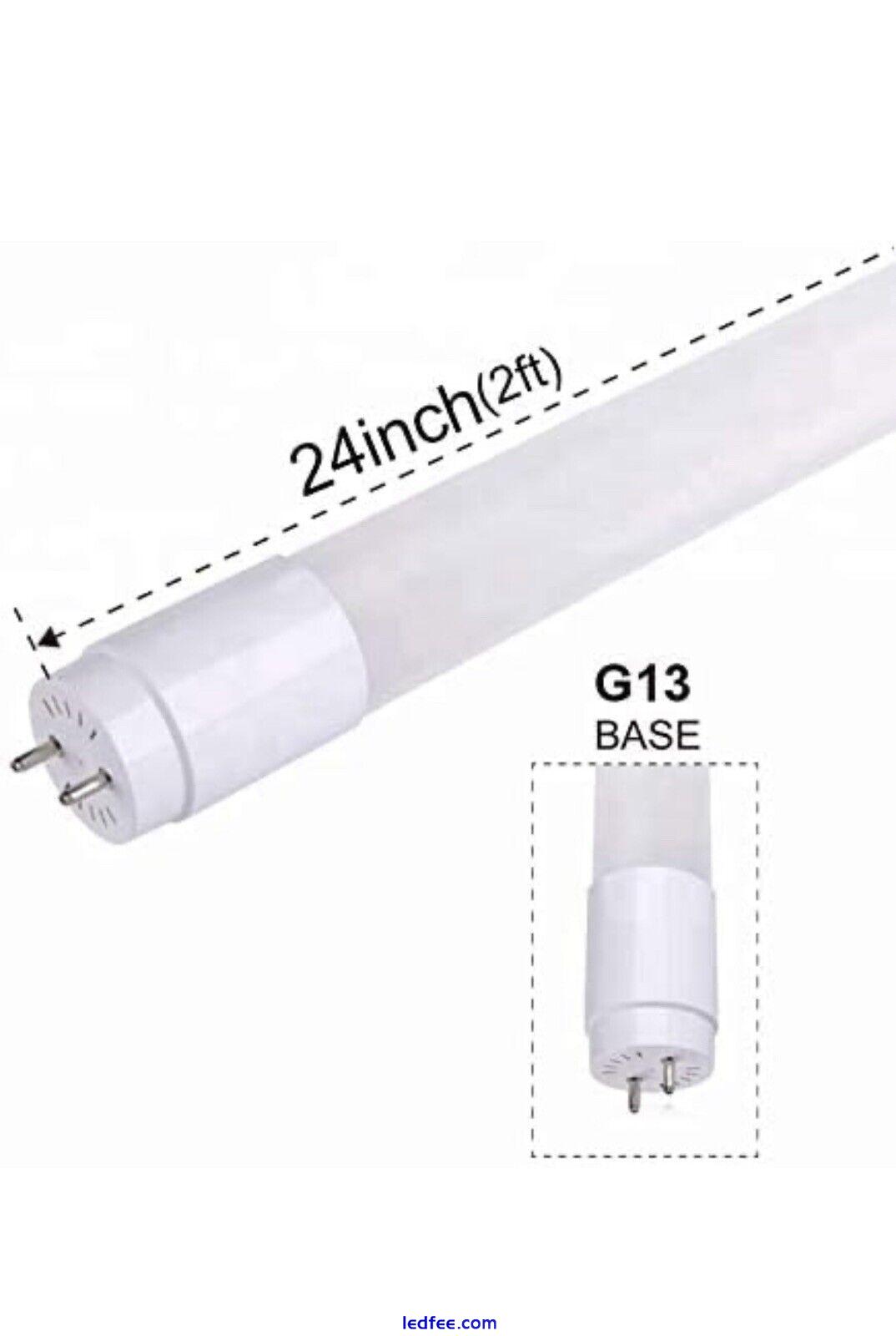 jimwhen 2 Pack T8 LED Light Tube Bulbs 2FT LED Nano Tube Light9W 18W Equiv 50... 0 