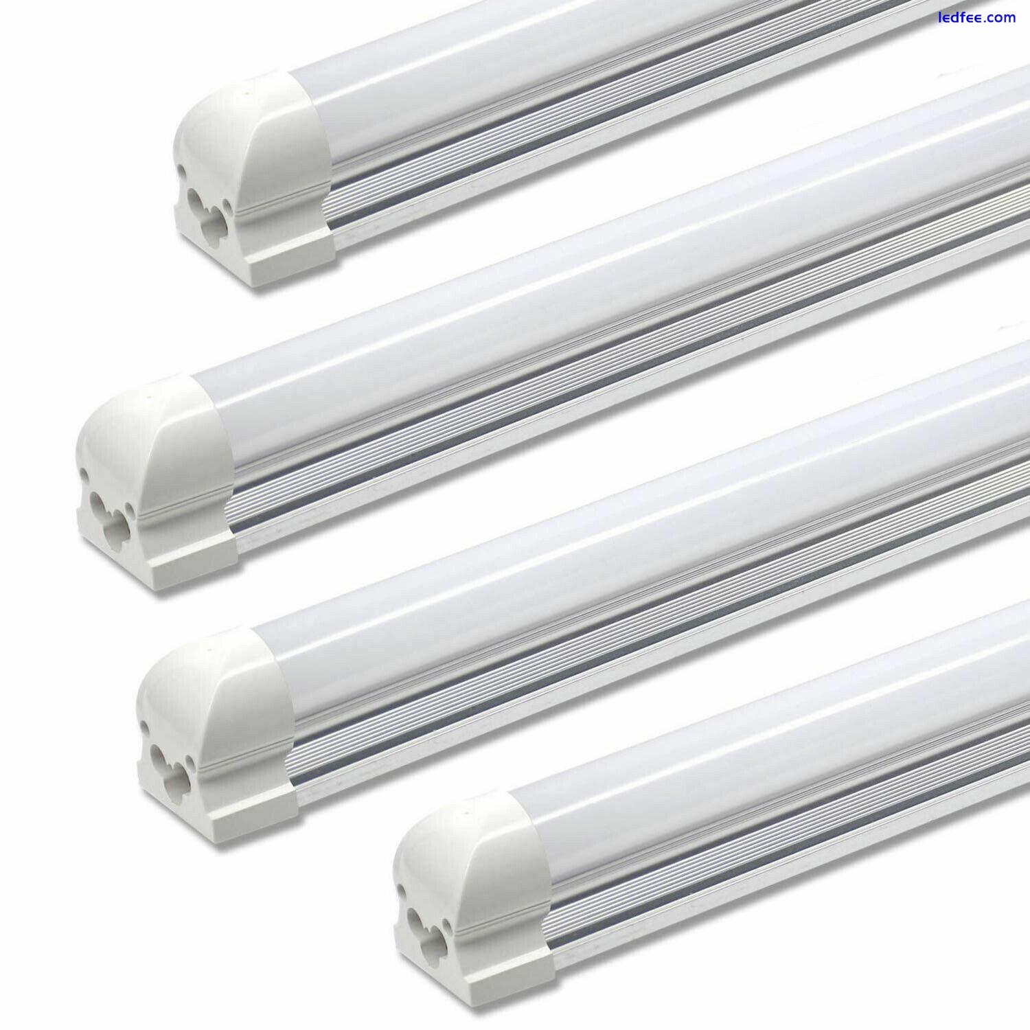 60/Pack T8 LED Tube Bulb Integrated 2,3,4,5,6,8FT 10W~48W Led Shop Light Fixture 4 
