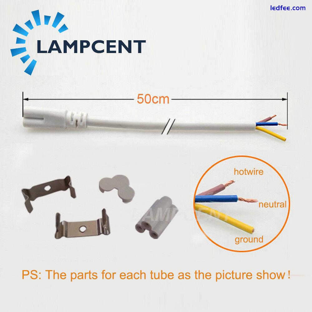 10/Pack T8 Integrated 2,3,4,5,6,8FT LED Tube Bulb Fluorescent Bar Light Fixture 1 