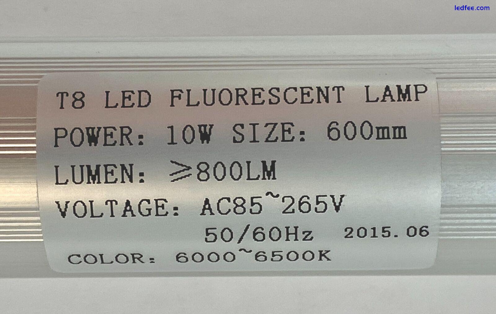 LED Series Energy Saving T8 Light Tube Lamp 10 W 23.5 inch Set of 10 2 
