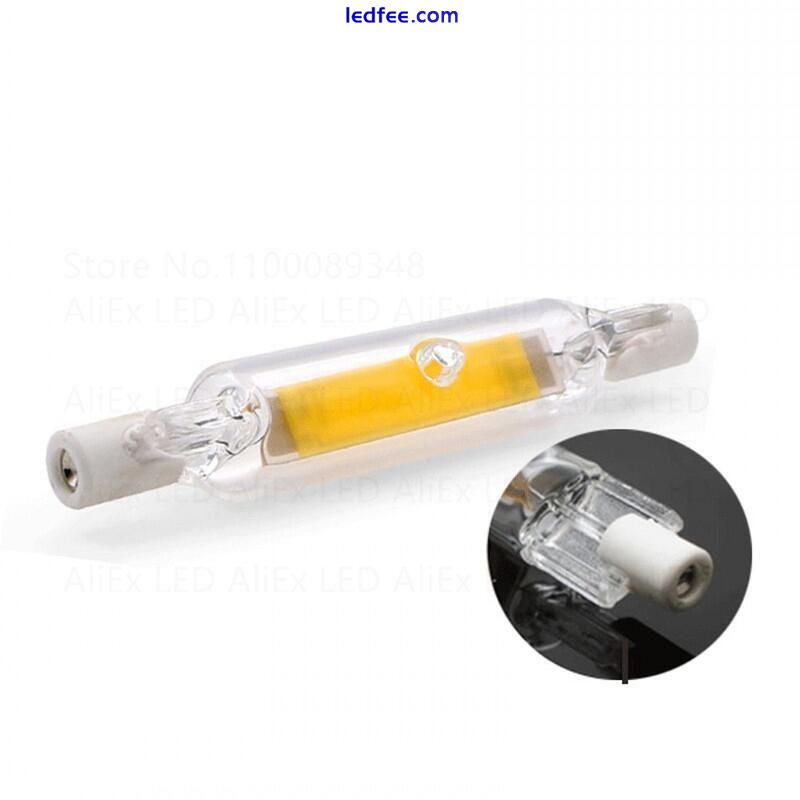 Lamp Glass Tube R7s Bulb Halogen Cob Power LED Table Energy Saver High 5/10pc 1 