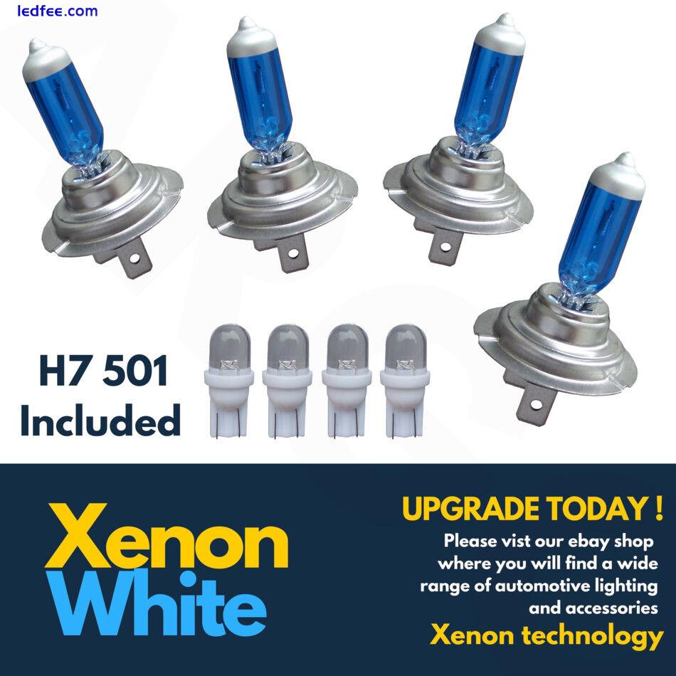 H7 55w Headlight Bulbs Xenon Super White Bright T10 Side Light Led Car Bulb 4x 0 
