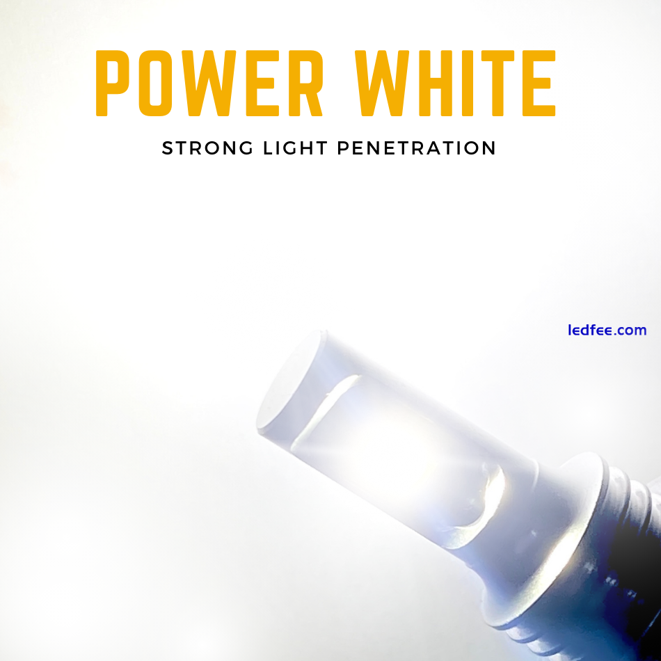 H8 Led White Xenon Canbus Error Free Upgrade Headlight Fog Light Lamp Bulbs 12v 1 