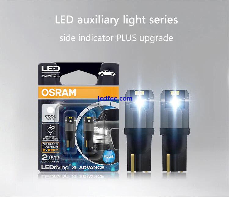 Osram T10 501 LED White W5W Sidelight Bulbs 6000K 12v 1W DoorInterior Light 0 