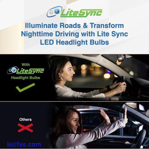 Pair D1S LiteSync LED xenon HID headlight bulbs for BMW 5 Series 2005-2016 5 