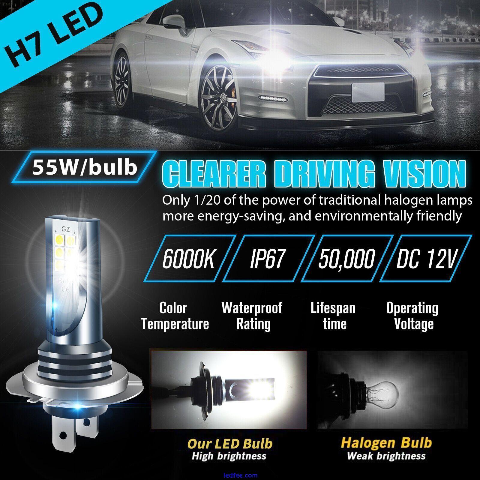 4x H4 LED Headlight Bulb Kit High Low Beam 220W 60000LM Super Bright 6000K White 4 