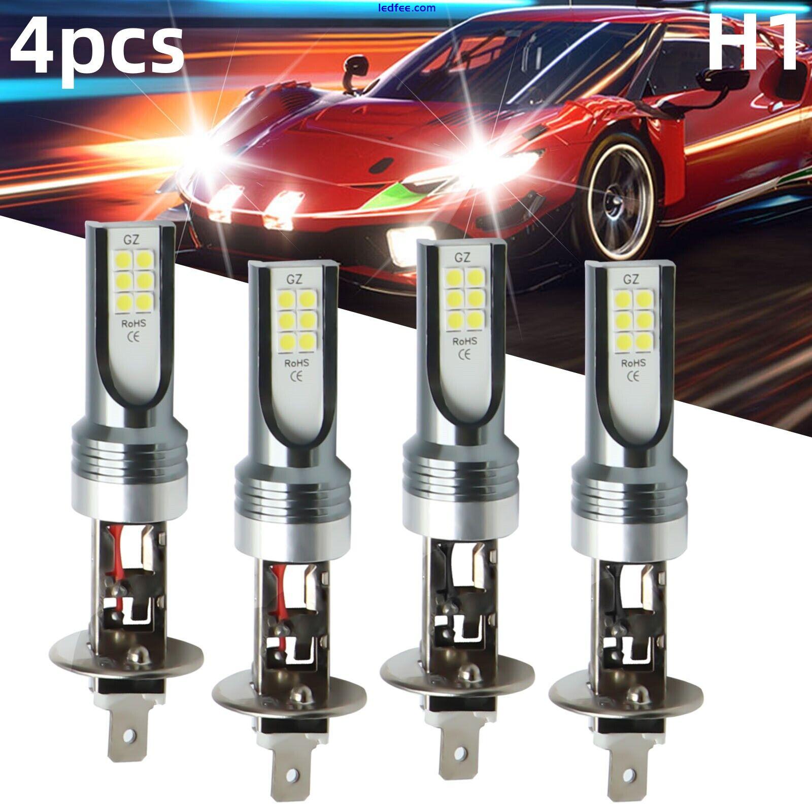 4x H4 LED Headlight Bulb Kit High Low Beam 220W 60000LM Super Bright 6000K White 2 