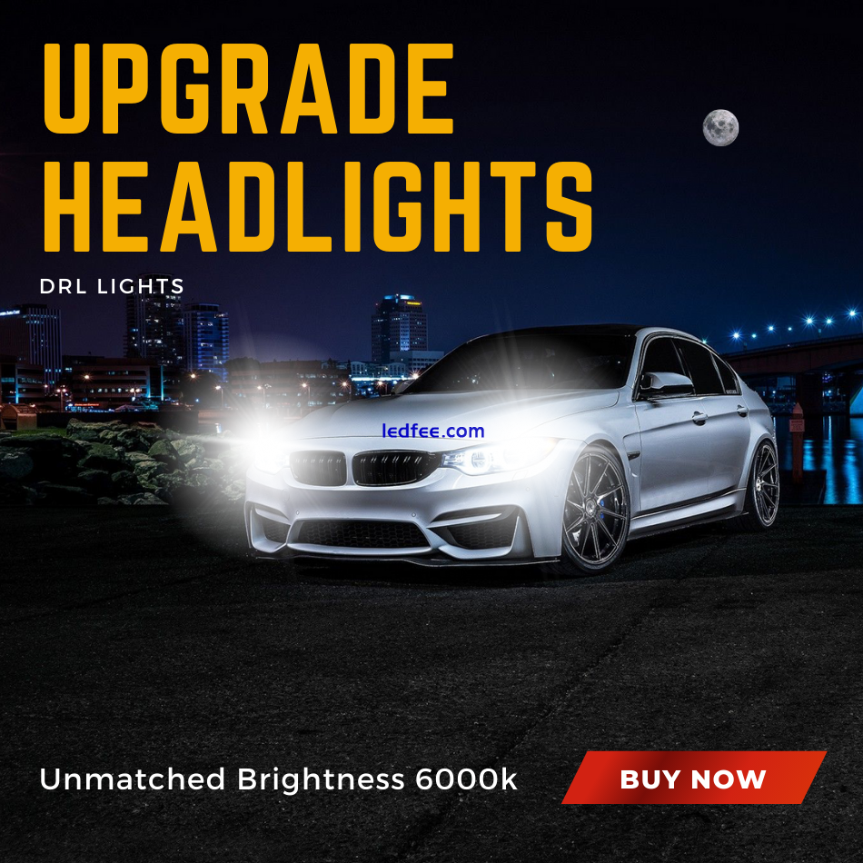 For Ford Ranger MK3 Led DRL Headlight Xenon White Fog Side Light Bulbs 2015-On 2 