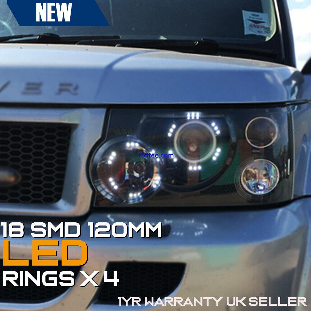 4 x headlamp led smd halo rings drl 120mm 36 SMD RR Sport Retrofit UK Stock 0 